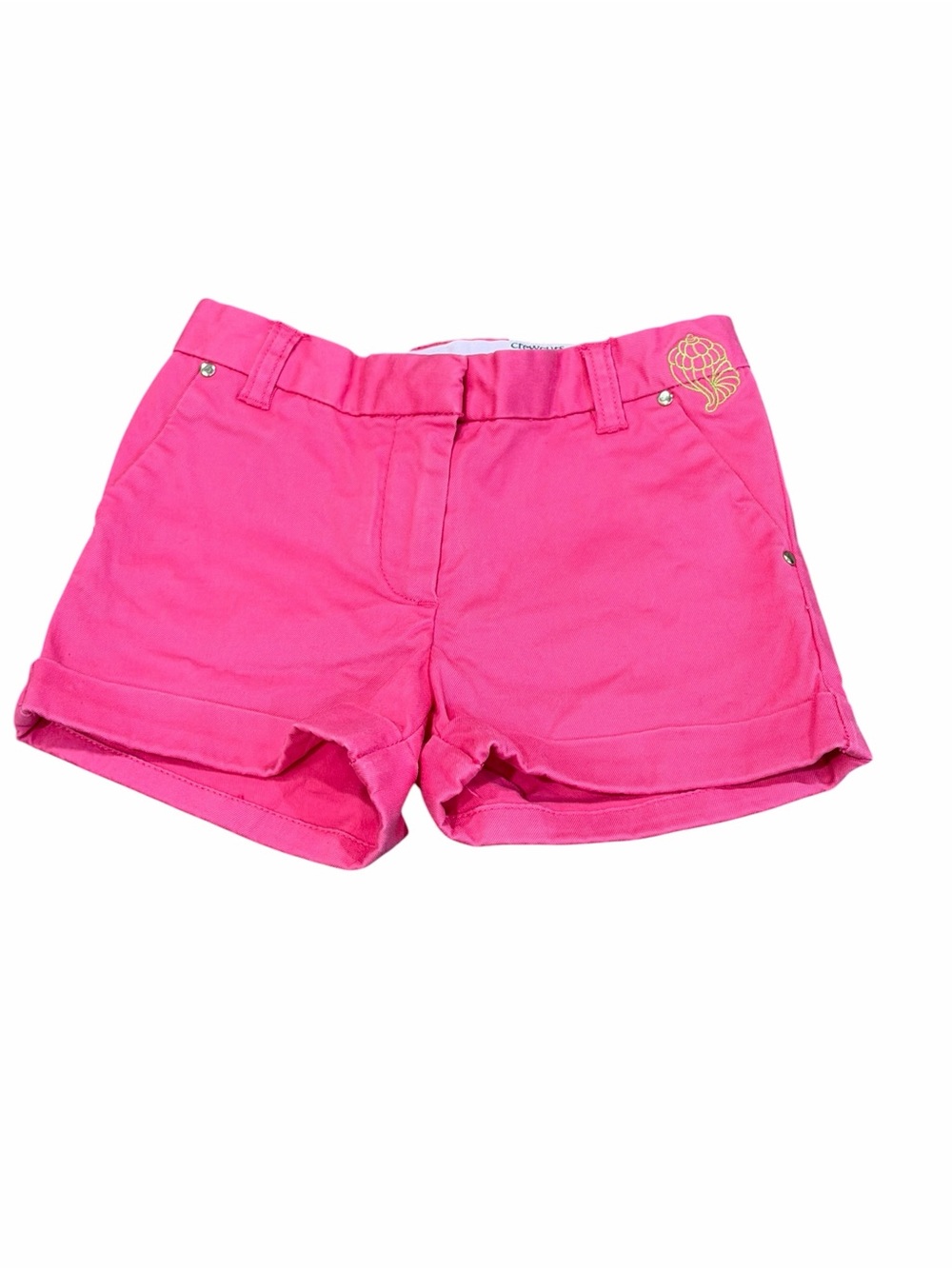 Crewcuts, Bright Pink Girls' Casual Khaki Style Shorts, Size 4